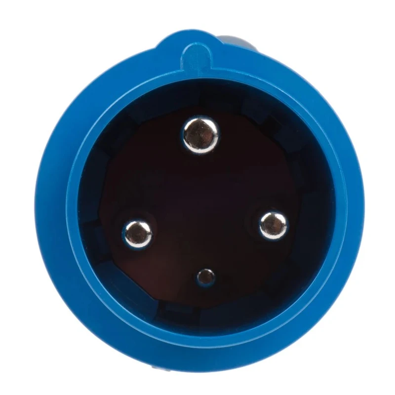 MENNEKES PowerTOP IP44 Blue Cable Mount 2P+PE Straight Industrial Power Connector 63A 230V 3212RS
