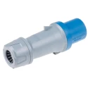 MENNEKES PowerTOP IP44 Blue Cable Mount 2P+PE Straight Industrial Power Connector 63A 230V 3212RS