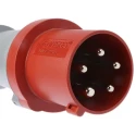 MENNEKES PowerTOP Plus IP44 Red Cable Mount 3P+N+PE Straight Industrial Power Connector 64A 400V 3258RS
