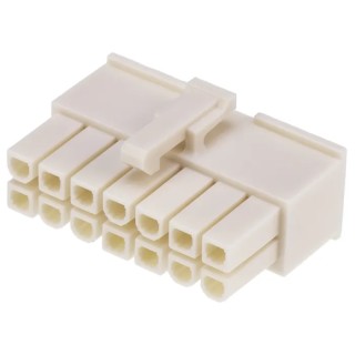 Molex Mini-Fit Jr Female Connector Housing 4.2 mm Pitch 14 Way 2 Row Straight 39-01-2145