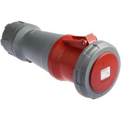 MENNEKES Industrial Power Connector PowerTOP Plus Cable Mount Rated 125A 400V IP67 Red 