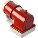 MENNEKES Industrial Power Connector Panel Mount 3P+N+PE 32A 400V Right Angle IP44 Red 