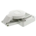 MENNEKES Industrial Power Connector Panel Mount 3P+N+PE 32A 400V Right Angle IP44 Red 