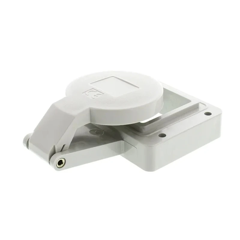 MENNEKES Industrial Power Connector Panel Mount 3P+N+PE 32A 400V Right Angle IP44 Red 