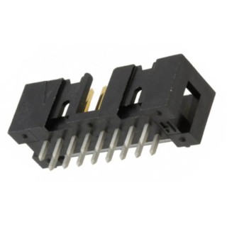 TE Connectivity AMP-LATCH Series Straight Through Hole PCB Header 16 Contacts 2.54 mm Pitch 2 Rows Shrouded 1761681-6