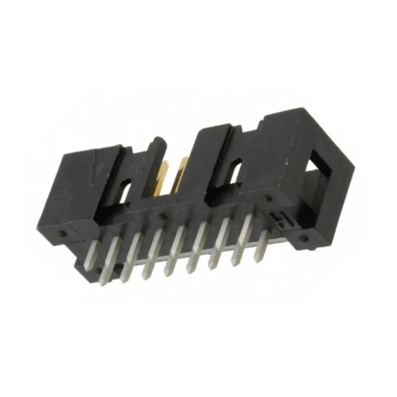 TE Connectivity AMP-LATCH Series Straight Through Hole PCB Header 16 Contacts 2.54 mm Pitch 2 Rows Shrouded 1761681-6
