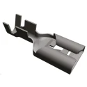 TE Connectivity FASTIN-FASTON .375 Black Uninsulated Female Spade Connector, Crimp, 9.53 x 1.22 mm Tab Size 12 AWG 280756-2