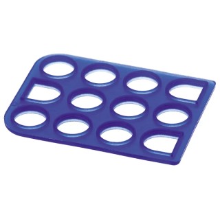 TE Connectivity Rectangular Connector Seals Interface Seal in Blue Silicone Rubber MATE-N-LOK 794279-1