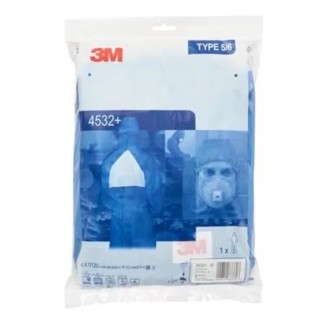3M Blue Disposable Coverall Non-Woven Anti-Static Liquid and Dust Protection XL 108 to 115 cm 4532BXL