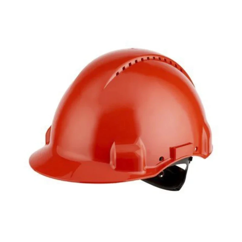 3M Red Safety Helmet Ventilated Adjustable High Performance Polyethylene EN 397 + EN 50365 G30NRD