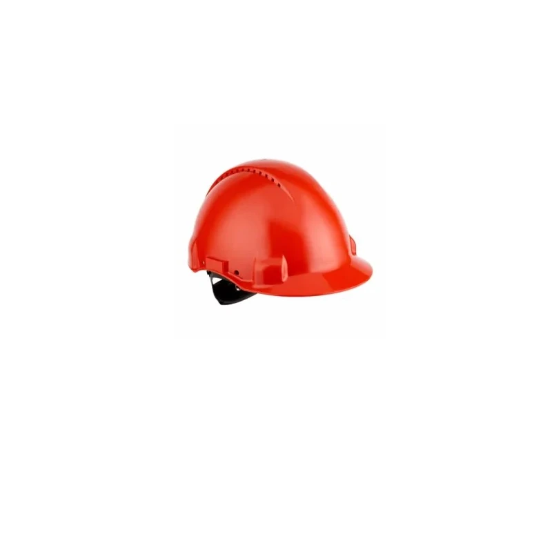 3M Red Safety Helmet Ventilated Adjustable High Performance Polyethylene EN 397 + EN 50365 G30NRD