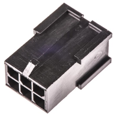 TE Connectivity Micro MATE-N-LOK Male Connector Housing 3 mm Pitch 6 Way 2 Row Straight 794616-6