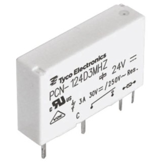 TE Connectivity DIN Rail Power Relay, 6V dc Coil, SPST, Through Hole Terminal PCN-106D3MHZ,000
