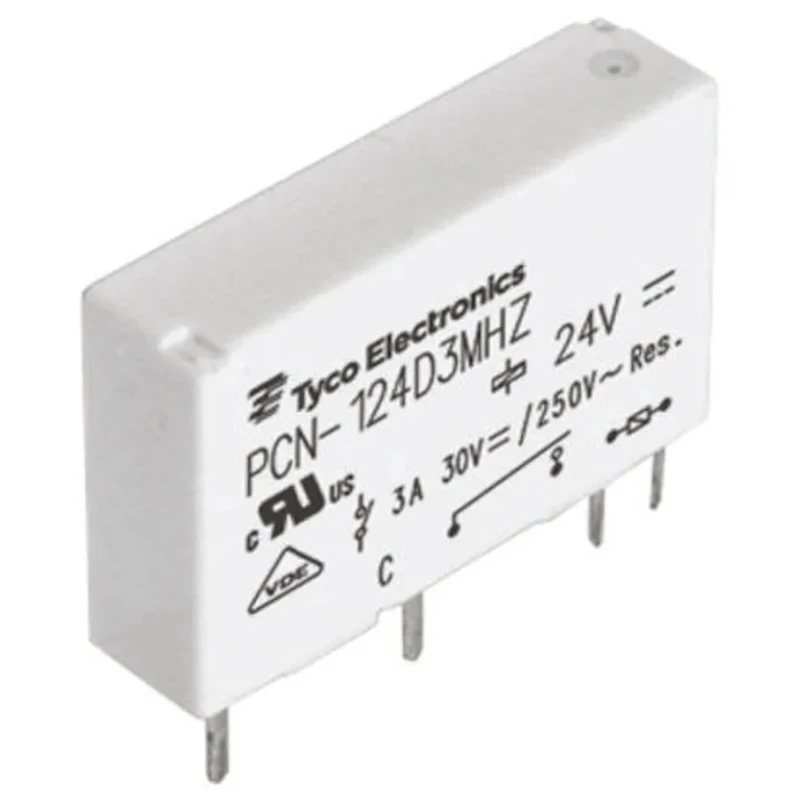 TE Connectivity DIN Rail Power Relay, 6V dc Coil, SPST, Through Hole Terminal PCN-106D3MHZ,000