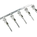 TE Connectivity MINI-MIC Series Male Crimp Terminal for 17-15 AWG Wire, Tin-Plated Brass, 14A Current Rating 282109-1