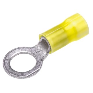 TE Connectivity PLASTI-GRIP Insulated Ring Terminal M8 Stud Size 12 AWG 10 AWG Wire Size Yellow 160296