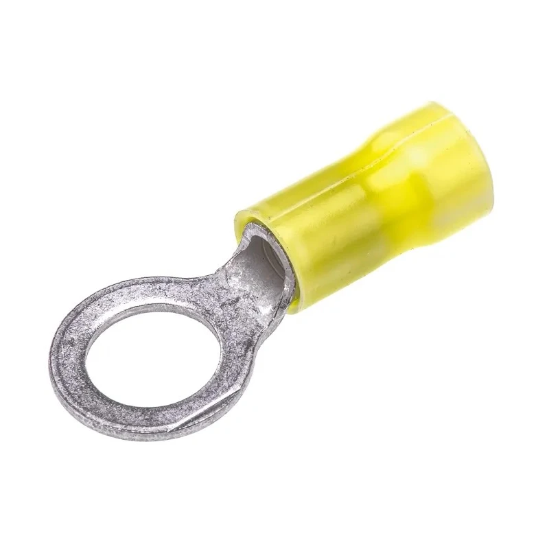 TE Connectivity PLASTI-GRIP Insulated Ring Terminal M8 Stud Size 12 AWG 10 AWG Wire Size Yellow 160296