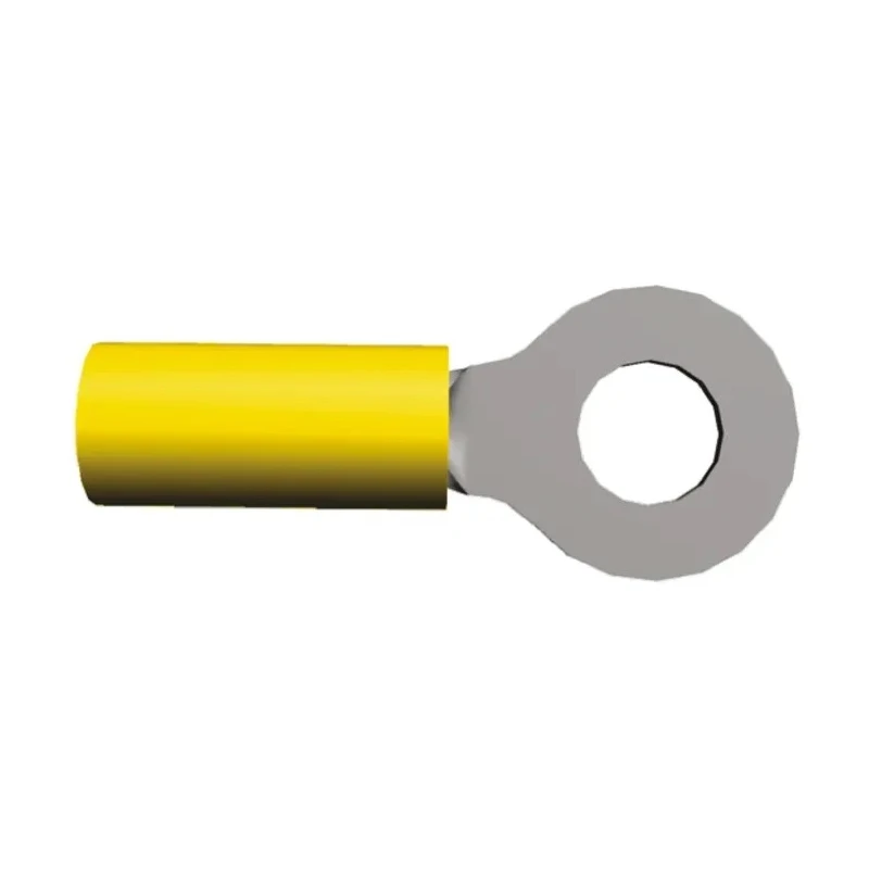 TE Connectivity PIDG Insulated Ring Terminal M6 Stud Size 12 AWG 10 AWG Wire Size Yellow 165028