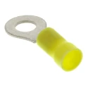 TE Connectivity PLASTI-GRIP Insulated Ring Terminal M6 Stud Size 12 AWG 10 AWG Wire Size Yellow 342185-1