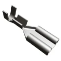 TE Connectivity FASTON .250 Uninsulated Female Spade Connector, Crimp, 6.35 x 0.81 mm Tab Size 20 AWG to 15 AWG 5-160506-2