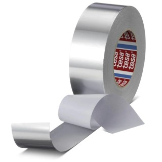 Tesa Conductive Aluminium Tape, Acrylic Adhesive, 50mm x 50m, 0.125mm Thickness, 160°C Max Operating 60672-00000-00