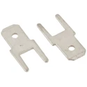TE Connectivity FASTON .187 Black Uninsulated Male Spade Connector, Solder Termination, Tab Size 4.8 x 0.5 mm 726388-2