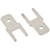TE Connectivity FASTON .187 Black Uninsulated Male Spade Connector, Solder Termination, Tab Size 4.8 x 0.5 mm 726388-2