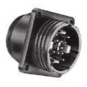 TE Connectivity Circular Connector 22 Contacts Panel Mount Socket Male Nylon Housing 206613-1