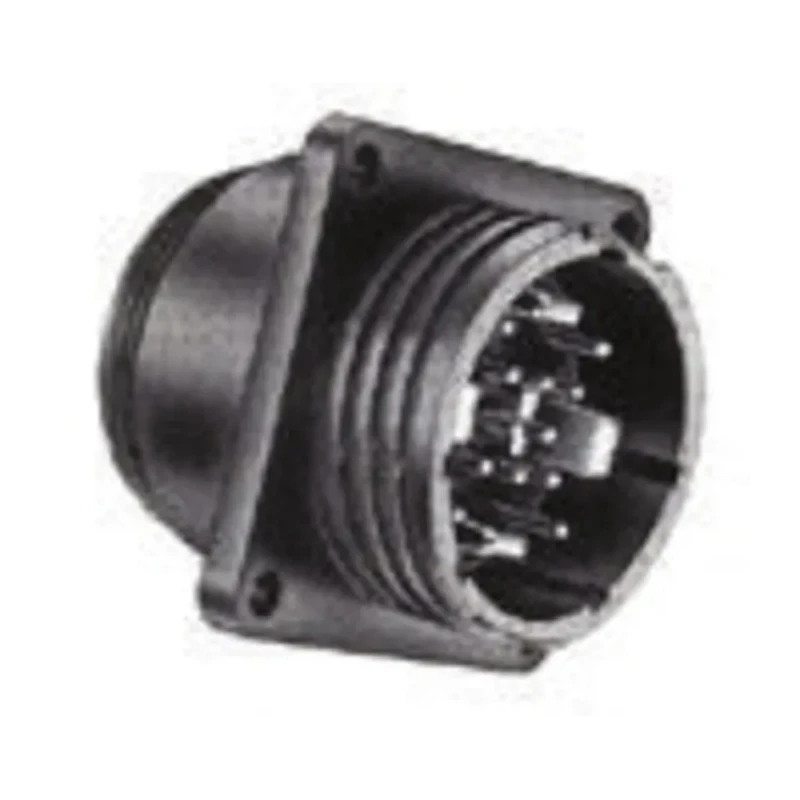 TE Connectivity Circular Connector 22 Contacts Panel Mount Socket Male Nylon Housing 206613-1