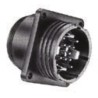 TE Connectivity Circular Connector 22 Contacts Panel Mount Socket Male Nylon Housing 206613-1