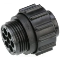 TE Connectivity Circular Connector Cable Mount Plug Female 7 Contacts Standard Size 250V Threaded Mating CPC Series 211399-1