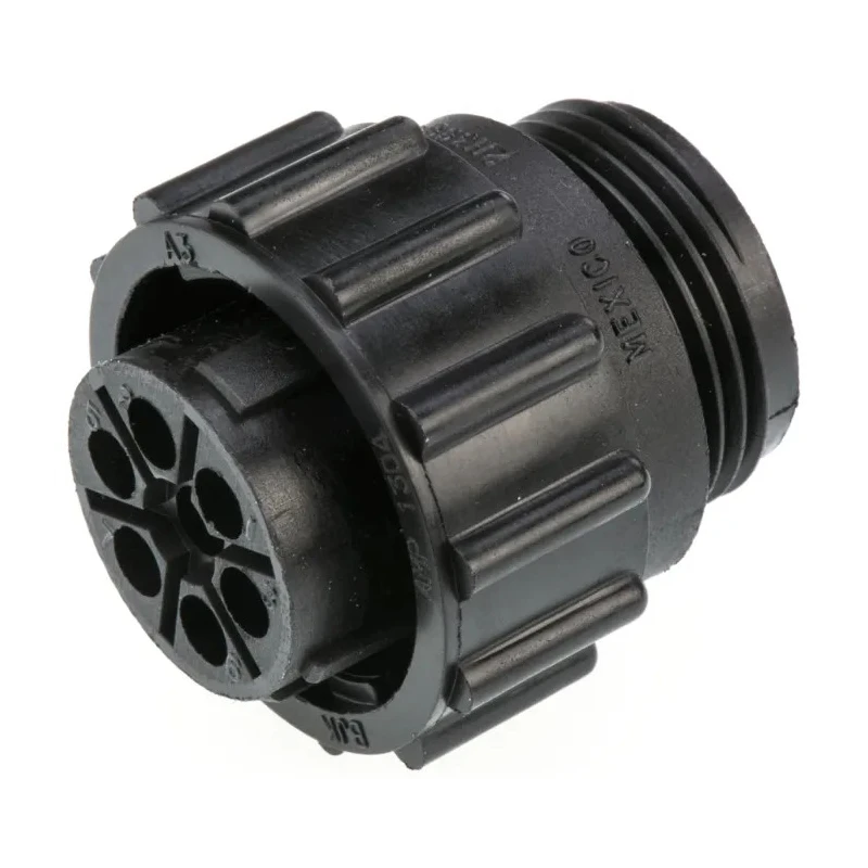 TE Connectivity Circular Connector Cable Mount Plug Female 7 Contacts Standard Size 250V Threaded Mating CPC Series 211399-1