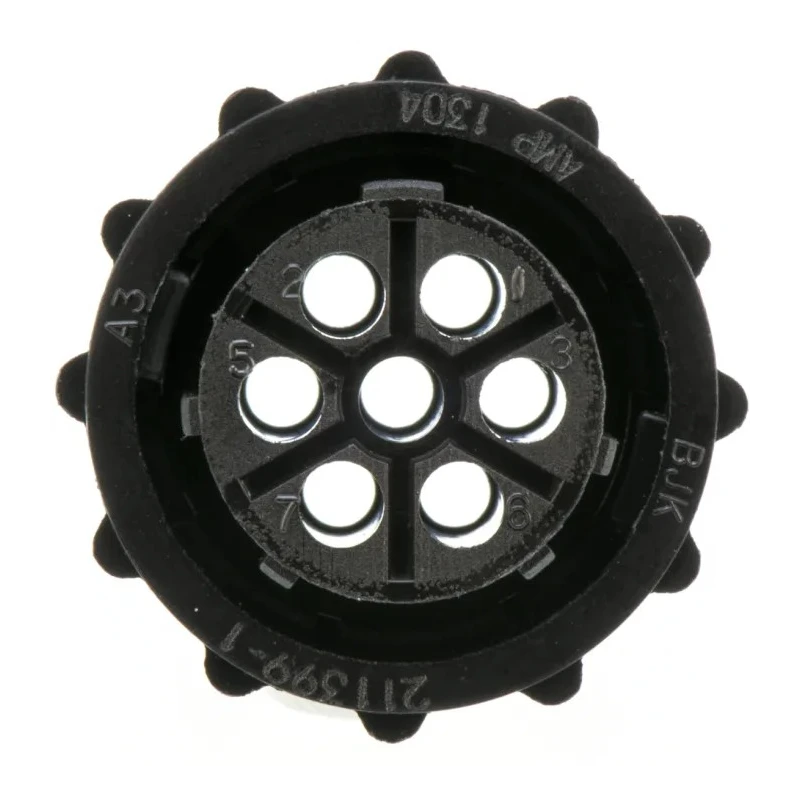 TE Connectivity Circular Connector Cable Mount Plug Female 7 Contacts Standard Size 250V Threaded Mating CPC Series 211399-1