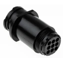 TE Connectivity Industrial Circular Connector, Cable Mount, 9 Contacts, Male Socket, Standard Size, Nylon Housing 788159-2