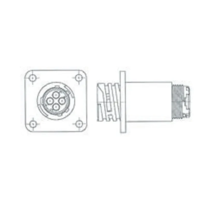 TE Connectivity Circular Connector 24 Contacts Panel Mount Socket Male Nylon Housing 600V CPC Series 796190-1
