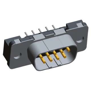TE Connectivity AMPLIMITE HDP-20 9 Way Straight 2.74 mm Pitch Through Hole D-Sub Connector with 4 to 40 UNC 1-338309-2