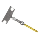 TE Connectivity AMPLIMITE HD-20 Series Size 20 Male Crimp D-Sub Connector Contact Gold over Nickel Pin 5-166054-1