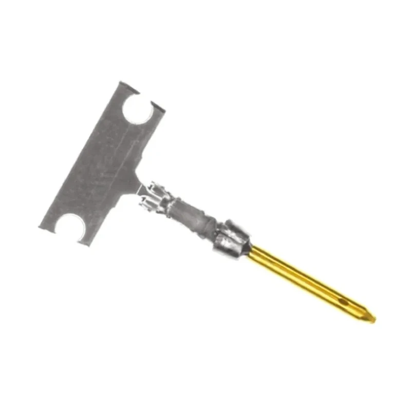 TE Connectivity AMPLIMITE HD-20 Series Size 20 Male Crimp D-Sub Connector Contact Gold over Nickel Pin 5-166054-1