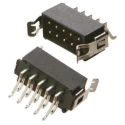 HARWIN Datamate L-Tek Series Right Angle Surface PCB Header 12 Contacts 2 mm Pitch 2 Row Shrouded M80-6661242