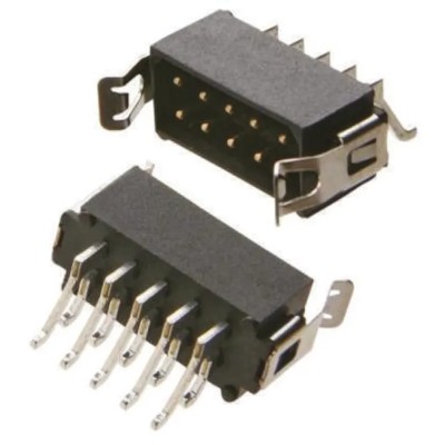 HARWIN Datamate L-Tek Series Right Angle Surface PCB Header 12 Contacts 2 mm Pitch 2 Row Shrouded M80-6661242