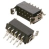 HARWIN Datamate L-Tek Series Right Angle Surface PCB Header 12 Contacts 2 mm Pitch 2 Row Shrouded M80-6661242