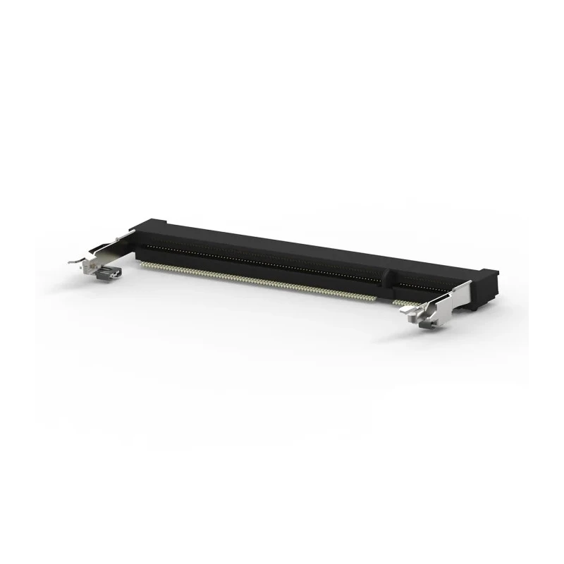 TE Connectivity 0.6 mm Pitch 200 Way Right Angle Surface Mount DDR2 DIMM Socket 1.8V 500mA 1565917-4