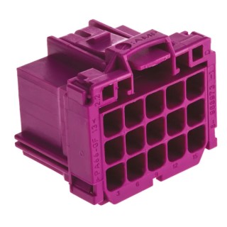 TE Connectivity AMP MCP 2.8 Female Automotive Connector 15 Way 3 Row 5.5 mm Pitch 31 mm Length 28 mm Width 8-968973-1