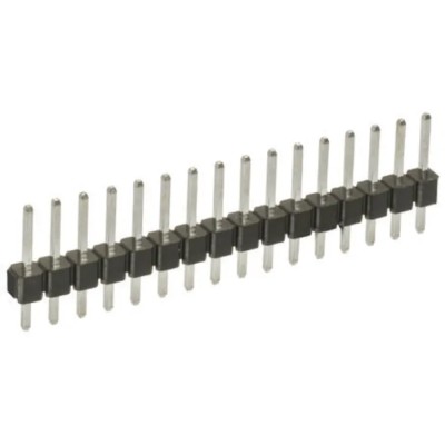 HARWIN M20 Series Straight Through Hole Pin Header, 3 Contacts, 2.54 mm Pitch, 1 Row, Unshrouded M20-9990345