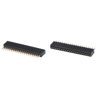 HARWIN Straight Through Hole PCB Socket 20-Contact 1 Row 1.27 mm Pitch 12A 500V Nylon Housing M52-5002045