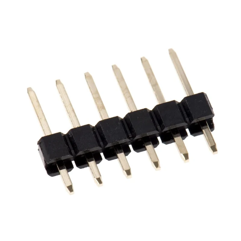 HARWIN M20 Series Straight Through Hole Pin Header 6 Contacts 2.54 mm Pitch 1 Row Unshrouded M20-9990645