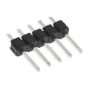 HARWIN M20 Series Straight Through Hole Pin Header, 5 Contacts, 2.54 mm Pitch, 1 Row, Unshrouded M20-9990546
