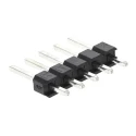 HARWIN M20 Series Straight Through Hole Pin Header, 5 Contacts, 2.54 mm Pitch, 1 Row, Unshrouded M20-9990546