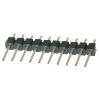 HARWIN M20 Series Straight Through Hole Pin Header 10 Contacts 2.54 mm Pitch 1 Row Unshrouded M20-9991045