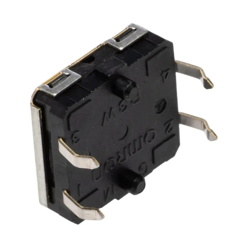 Omron IP67 Yellow Tactile Switch Plunger 3.75 mm SPST 50mA 24V DC Through Hole B3W-4055